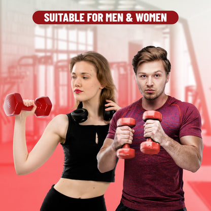 Endless دمبل ثابت مطلي بالفينيل لا نهاية له لتمارين الصالة الرياضية | الخامة: حديد بطبقة من الفينيل | أوزان للنساء والرجال