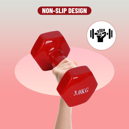 Endless دمبل ثابت مطلي بالفينيل لا نهاية له لتمارين الصالة الرياضية | الخامة: حديد بطبقة من الفينيل | أوزان للنساء والرجال