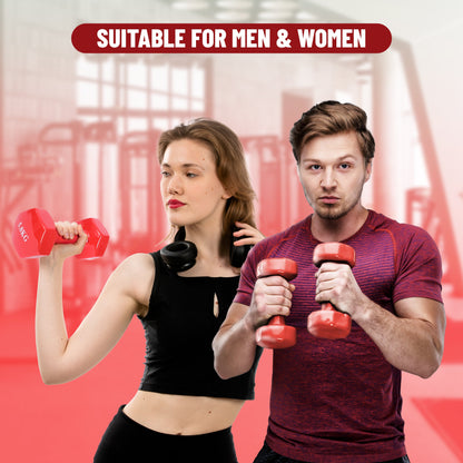 Endless دمبل ثابت مطلي بالفينيل لا نهاية له لتمارين الصالة الرياضية | الخامة: حديد بطبقة من الفينيل | أوزان للنساء والرجال