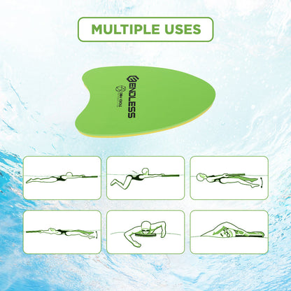 Endless EL1013 Ergonomic Design Kickboard | Material: Vinyl Acetate Foam | Swimming Training Floats for Beginners | Floating Cushions for Kids and Adults