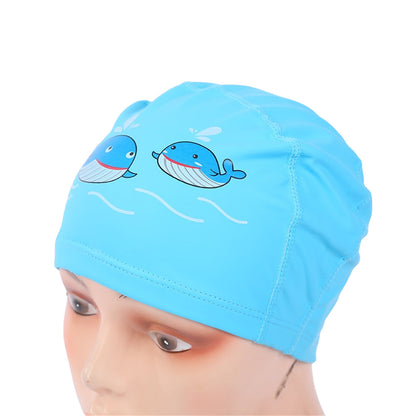 Endless EL1017 Comfortable Polyurethane Swimming Cap | Material: Polyurethane | Flexible Waterproof Swimming Cap for Long and Short Hair with Thick Brim | for Kids