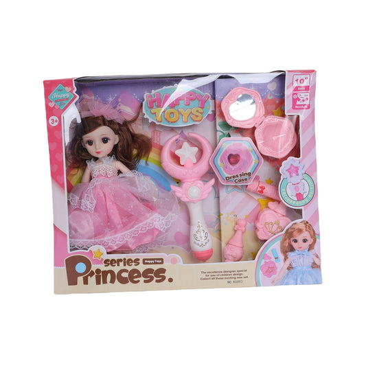 FUNFY FYDPM001 13-Articulated, 10-Inch Princess Doll Set | Assorted | Accompanied by accessories like a wand and perfume bottle | This set sparks imaginative play and royal adventures fit for princess girls