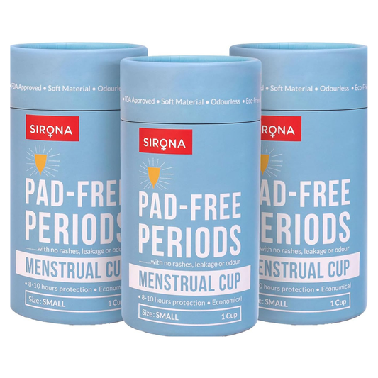 كوب الحيض القابل لإعادة الاستخدام من Sirona | كوب الحيض القابل لإعادة الاستخدام | بديل الفوط الصحية والسدادات القطنية