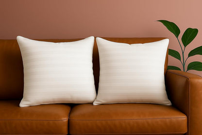 مجموعة من 2 وسائد زخرفية مضادة للحساسية من Trendy Home للاستخدام المنزلي والمكتبي، حشوة/حشوة وسائد زخرفية (بيضاء، بوليستر)