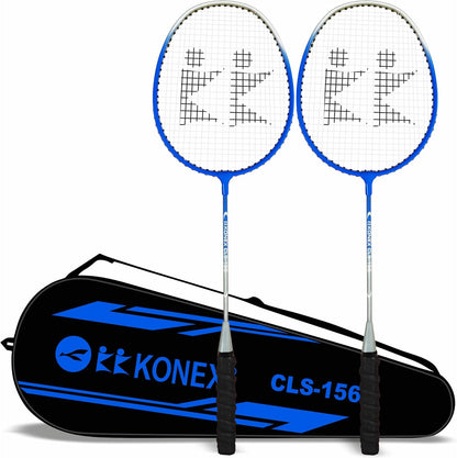 مضرب تنس الريشة Konex خفيف الوزن مصنوع من الألومنيوم المركب مع غطاء مجاني | للمبتدئين واللاعبين المتوسطين (عبوة من 2)