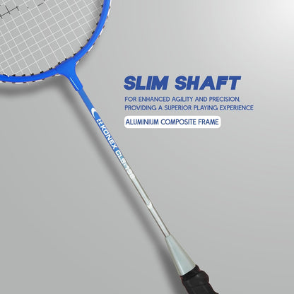 مضرب تنس الريشة Konex خفيف الوزن مصنوع من الألومنيوم المركب مع غطاء مجاني | للمبتدئين واللاعبين المتوسطين (عبوة من 2)