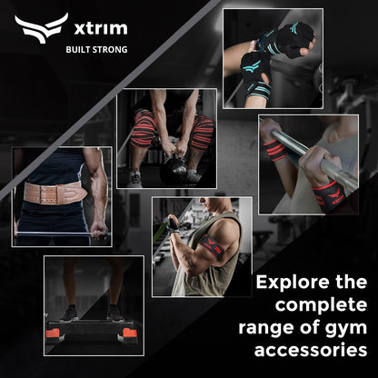 XTRIM Forearm Blaster - Arm Twister (يدعم 100 كجم) مع مقابض مخدرة مانعة للانزلاق وحبل ودبوس تحميل لممارسة تمارين اليد وتقوية العضلات وتدريب الذراعين