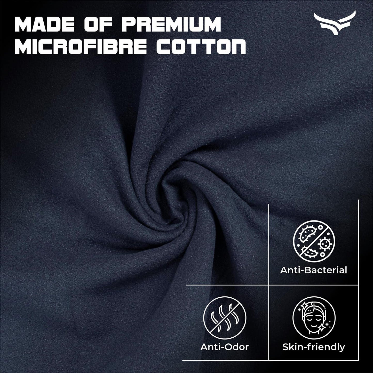 منشفة XTRIM من الألياف الدقيقة لمنشفة الحمام، منشفة الصالة الرياضية، المنتجع الصحي، السباحة، قماش، سريعة الجفاف، فائقة الامتصاص، خفيفة الوزن، خالية من النسالة، قابلة لإعادة الاستخدام، مقاومة للروائح (أزرق داكن)