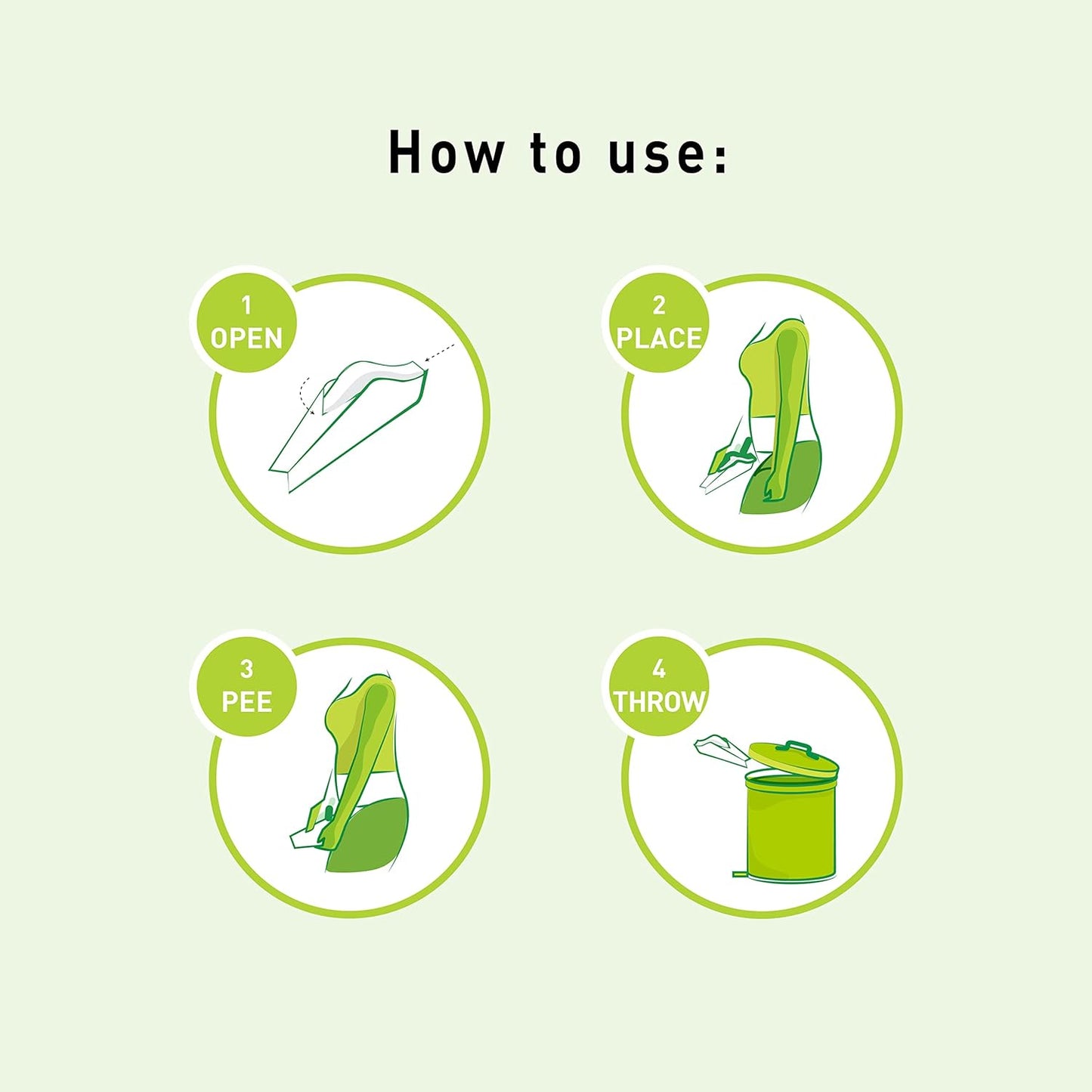 جهاز التبول الأنثوي PEE BUDDY Funnels | قمع مبولة يمكن التخلص منه دون فوضى | للسفر والتخييم والمشي لمسافات طويلة والمهرجانات والأنشطة الخارجية | حامل ورقي وقمع تبول للنساء والفتيات