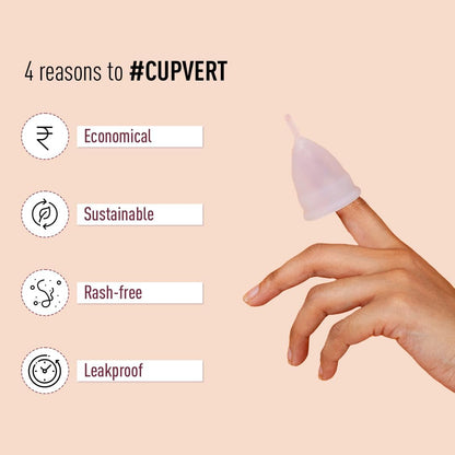 كوب الحيض القابل لإعادة الاستخدام من Sirona | كوب الحيض القابل لإعادة الاستخدام | بديل الفوط الصحية والسدادات القطنية