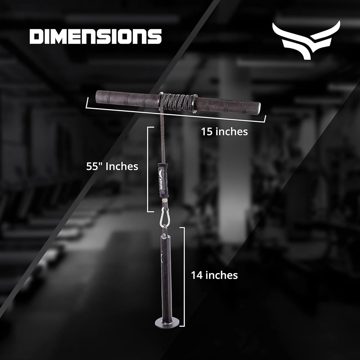 XTRIM Forearm Blaster - Arm Twister (يدعم 100 كجم) مع مقابض مخدرة مانعة للانزلاق وحبل ودبوس تحميل لممارسة تمارين اليد وتقوية العضلات وتدريب الذراعين