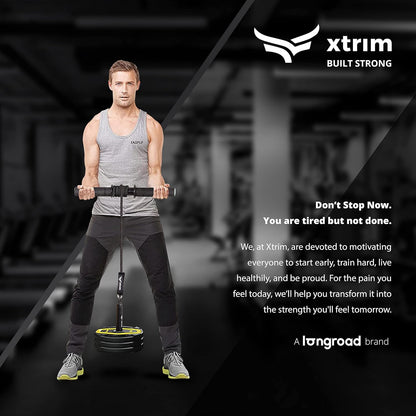 XTRIM Forearm Blaster - Arm Twister (يدعم 100 كجم) مع مقابض مخدرة مانعة للانزلاق وحبل ودبوس تحميل لممارسة تمارين اليد وتقوية العضلات وتدريب الذراعين
