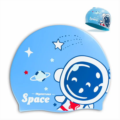 قبعة سباحة مقاومة للماء من Konex للرجال والنساء والفتيان والفتيات | سيليكون | مقاس واحد يناسب الجميع | لا تسحب الشعر | تمنع التلف الكيميائي