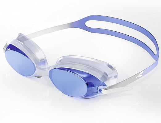 نظارات سباحة KONEX المضادة للضباب والحماية من الأشعة فوق البنفسجية للرجال والنساء | رؤية واسعة الزاوية مع راحة سيليكون وحزام قابل للتعديل | مثالية للبالغين والأطفال