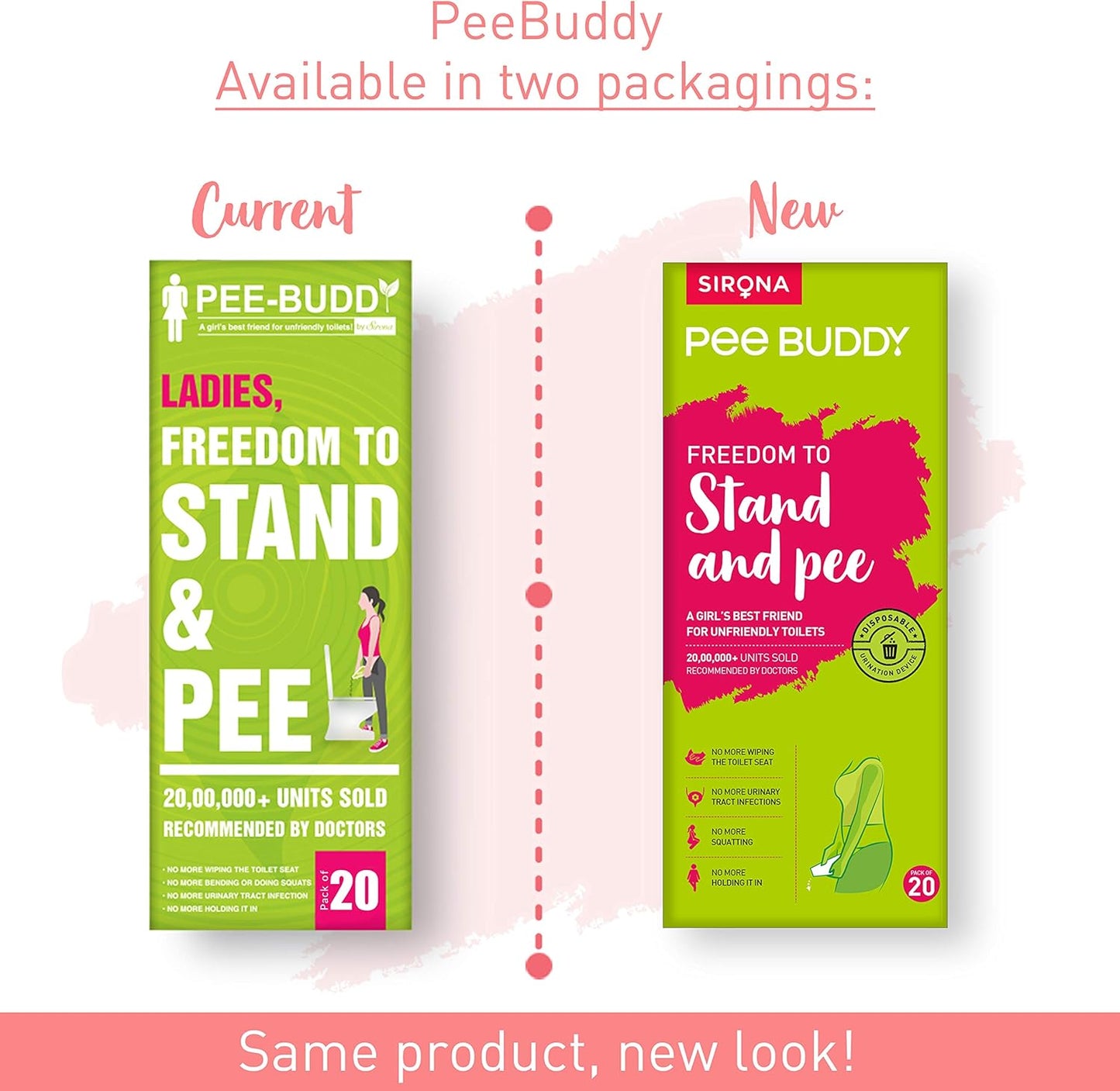 جهاز التبول الأنثوي PEE BUDDY Funnels | قمع مبولة يمكن التخلص منه دون فوضى | للسفر والتخييم والمشي لمسافات طويلة والمهرجانات والأنشطة الخارجية | حامل ورقي وقمع تبول للنساء والفتيات