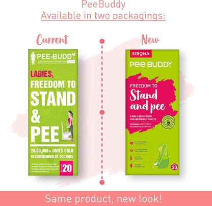 جهاز التبول الأنثوي PEE BUDDY Funnels | قمع مبولة يمكن التخلص منه دون فوضى | للسفر والتخييم والمشي لمسافات طويلة والمهرجانات والأنشطة الخارجية | حامل ورقي وقمع تبول للنساء والفتيات