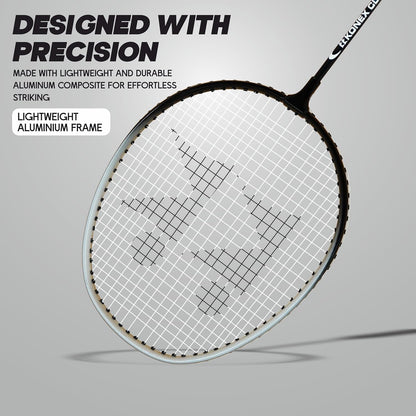 مضرب تنس الريشة Konex خفيف الوزن مصنوع من الألومنيوم المركب مع غطاء مجاني | للمبتدئين واللاعبين المتوسطين (عبوة من 2)