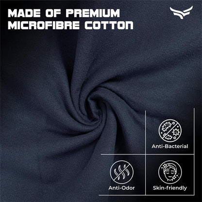 منشفة XTRIM من الألياف الدقيقة لمنشفة الحمام، منشفة الصالة الرياضية، المنتجع الصحي، السباحة، قماش، سريعة الجفاف، فائقة الامتصاص، خفيفة الوزن، خالية من النسالة، قابلة لإعادة الاستخدام، مقاومة للروائح (أزرق داكن)