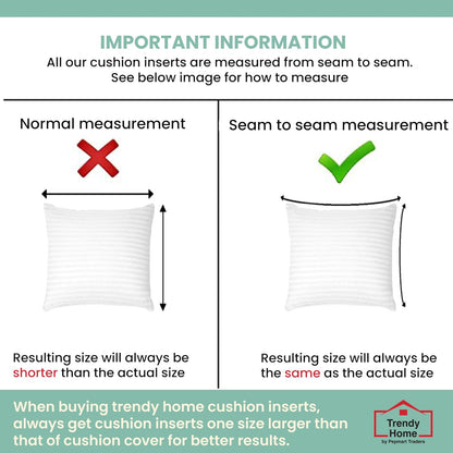 مجموعة من 4 وسائد زخرفية مضادة للحساسية من Trendy Home للاستخدام المنزلي والمكتبي، حشوة/حشوة وسائد زخرفية (بيضاء، بوليستر، 4 قطع)