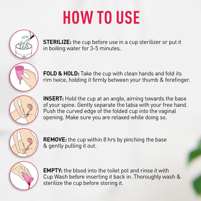 كوب الحيض القابل لإعادة الاستخدام من Sirona | كوب الحيض القابل لإعادة الاستخدام | بديل الفوط الصحية والسدادات القطنية