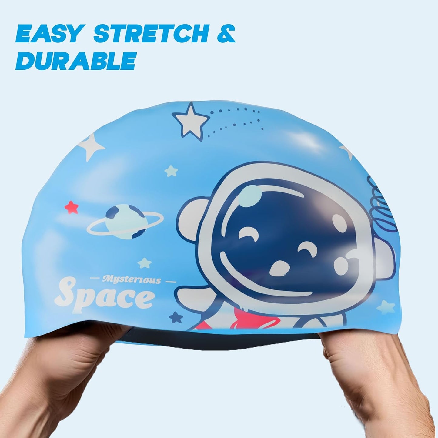 قبعة سباحة مقاومة للماء من Konex للرجال والنساء والفتيان والفتيات | سيليكون | مقاس واحد يناسب الجميع | لا تسحب الشعر | تمنع التلف الكيميائي