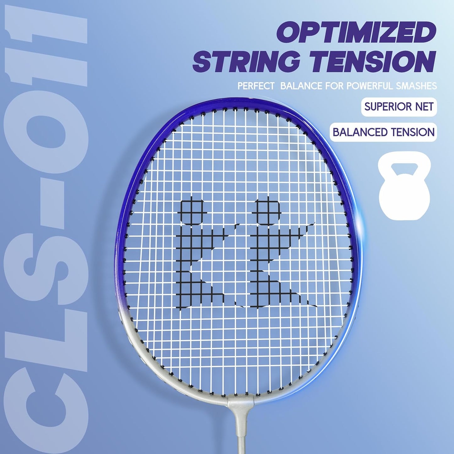 مضرب تنس الريشة Konex خفيف الوزن مصنوع من الألومنيوم المركب مع غطاء مجاني | للمبتدئين واللاعبين المتوسطين