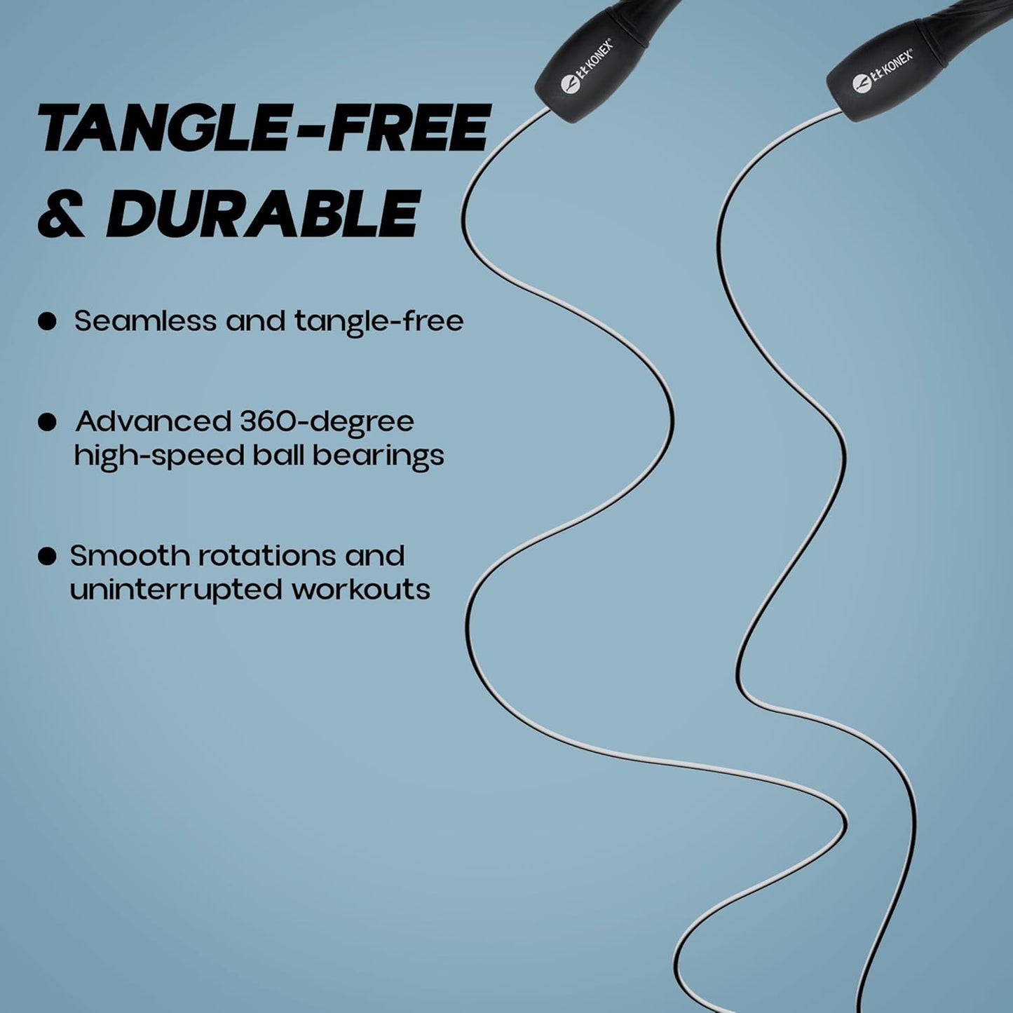 حبل القفز Konex للرجال والنساء حبل القفز