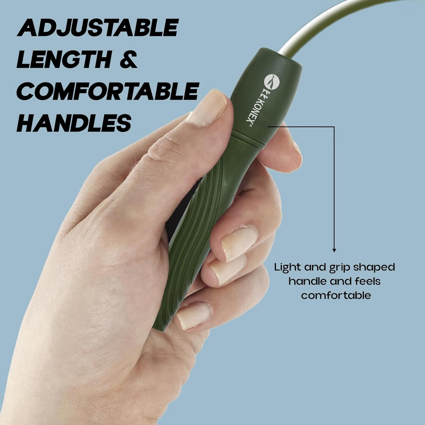 حبل القفز Konex للرجال والنساء حبل القفز