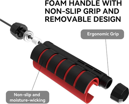 حبل القفز Konex للرجال والنساء حبل قفز قابل للتعديل، حبل تمرين للتمارين الرياضية